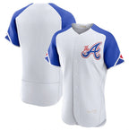 Atlanta Braves Blank White Jereymy 2023 City Connect Flex Base Stitched Jersey 1