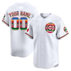 Custom Chicago Cubs Mexico Vapor Premier Limited Jersey ¨C All Stitched-White Jereymy