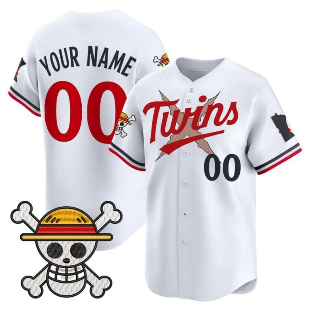 Custom Minnesota Twins x One Piece White Jereymy Vapor Premier Limited Jersey - Stitched