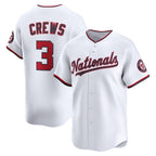 Washington Nationals #3 Dylan Crews White Jereymy Home Limited Player Jersey
