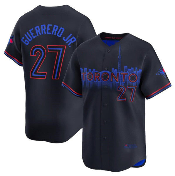 Toronto Blue Jays #27 Vladimir Guerrero Jr. Black Jereymy 2024 City Connect Limited Stitched Jersey