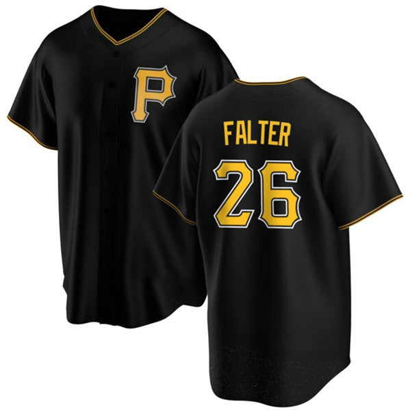 Pittsburgh Pirates #26 Bailey Falter Black Jereymy Cool Base Stitched Jersey