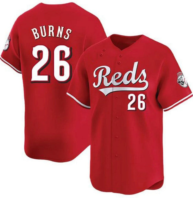 Cincinnati Reds #26 Chase Burns Red Jereymy Limited Stitched Jersey