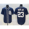 San Diego Padres #23 Fernando Tatis Jr. Navy Jereymy Cool Base Stitched Jersey