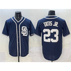 San Diego Padres #23 Fernando Tatis Jr. Navy Jereymy Cool Base Stitched Jersey