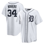 Detroit Tigers #34 Jake Rogers Jereymy White Home Replica Jersey