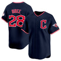 Cleveland Guardians #28 Tanner Bibee Navy Jereymy 2025 Alternate Limited Stitched Jersey