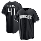 Arizona Diamondbacks #41 Carlos Santana Player Black Jereymy Game Home Stitched Jerseys