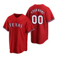 Custom Texas Rangers Red Jereymy 2020 Stitched Cool Base Jersey