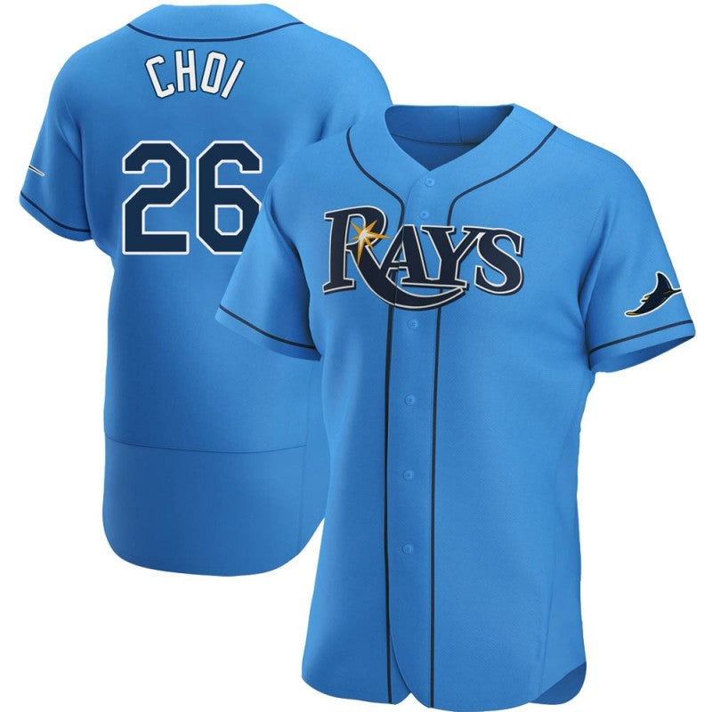 Tampa Bay Rays #26 Ji-Man Choi Light Blue Jereymy Alternate Jersey