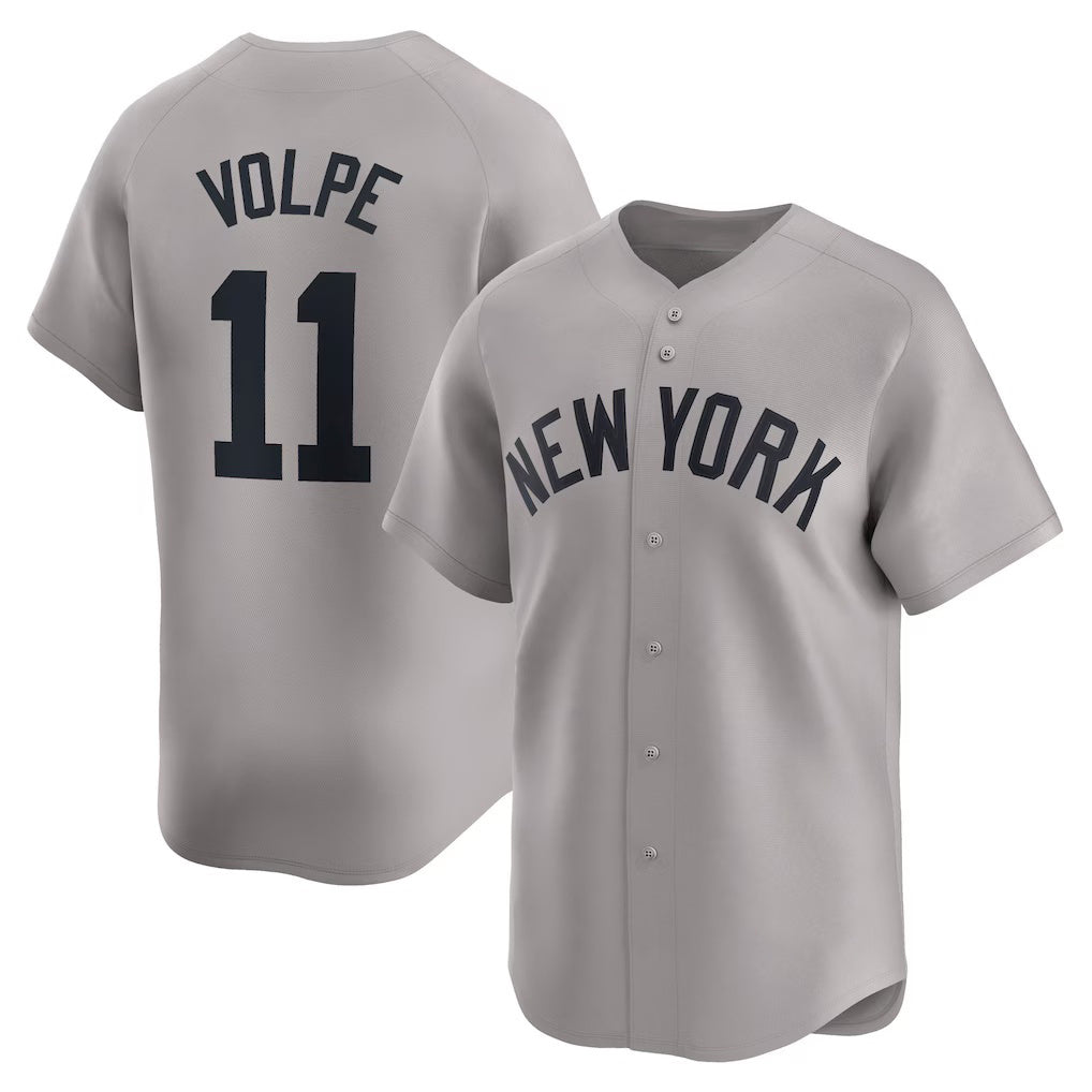 New York Yankees #11 Anthony Volpe Gray Jereymy Away Limited Player Jersey