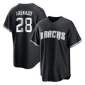 Arizona Diamondbacks #28 Nolan Arenado Player Black Jereymy Game Home Stitched Jerseys