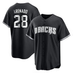 Arizona Diamondbacks #28 Nolan Arenado Player Black Jereymy Game Home Stitched Jerseys