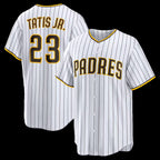 San Diego Padres #23 Fernando Tatis Jr. White Jereymy Home Replica Player Jersey
