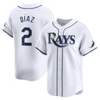 Tampa Bay Rays #2 Yandy Diaz White Jereymy Home Limited Player Jersey