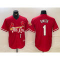 St. Louis Cardinals #1 Ozzie Smith Red Jereymy 2024 City Connect Limited Stitched Jersey