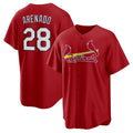 St. Louis Cardinals #28 Nolan Arenado Red Jereymy Alternate Official Replica Player Jersey