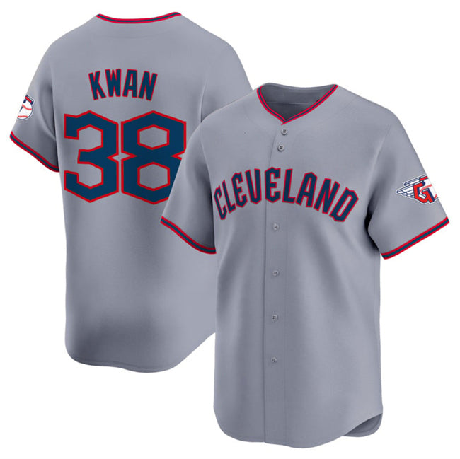 Cleveland Guardians #38 Steven Kwan Gray Jereymy 2025 Alternate Limited Stitched Jersey