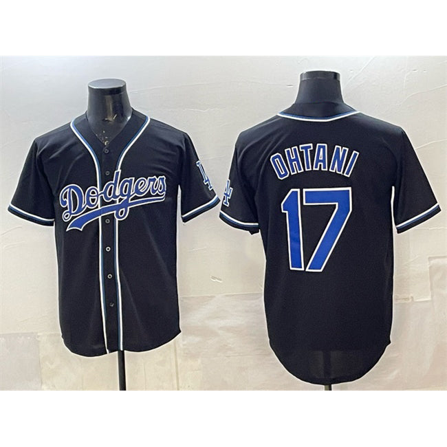 Los Angeles Dodgers #17 Shohei Ohtani Black Jereymy Fashion Cool Base Stitched Jersey