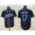 Los Angeles Dodgers #17 Shohei Ohtani Black Jereymy Fashion Cool Base Stitched Jersey