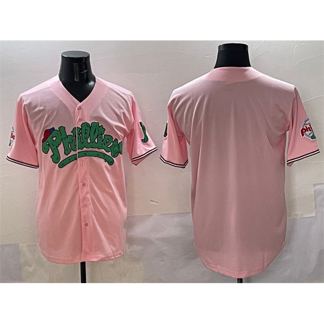 Philadelphia Phillies Blank Pink Jereymy Phanatic Limited Stitched Jersey