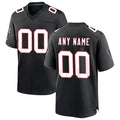 Custom A.Falcons Black Jereymy Throwback Game Jersey