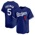 Los Angeles Dodgers #5 Freddie Freeman Royal Jereymy Limited Stitched Jersey 2