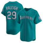 Seattle Mariners #29 Cal Raleigh Teal Jereymy Alternate Limited Jersey