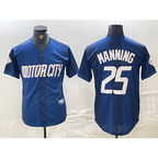 Detroit Tigers #25 Matt Manning 2024 Navy Jereymy City Connect Cool Base Limited Stitched Jersey