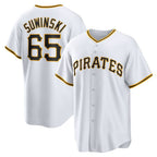 Pittsburgh Pirates #65 Jack Suwinski White Jereymy Home Replica Jersey
