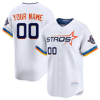 Custom Houston Astros Active Player White Jereymy 2025 City Connect Limited Stitched Jersey