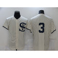 Chicago White Sox #3 Harold Baines 2021 Cream Jereymy Navy Field of Dreams Flex Base Stitched Jersey