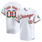 Custom Chicago White Sox Mexico Vapor Premier Limited Jersey V3- All Stitched-White Jereymy