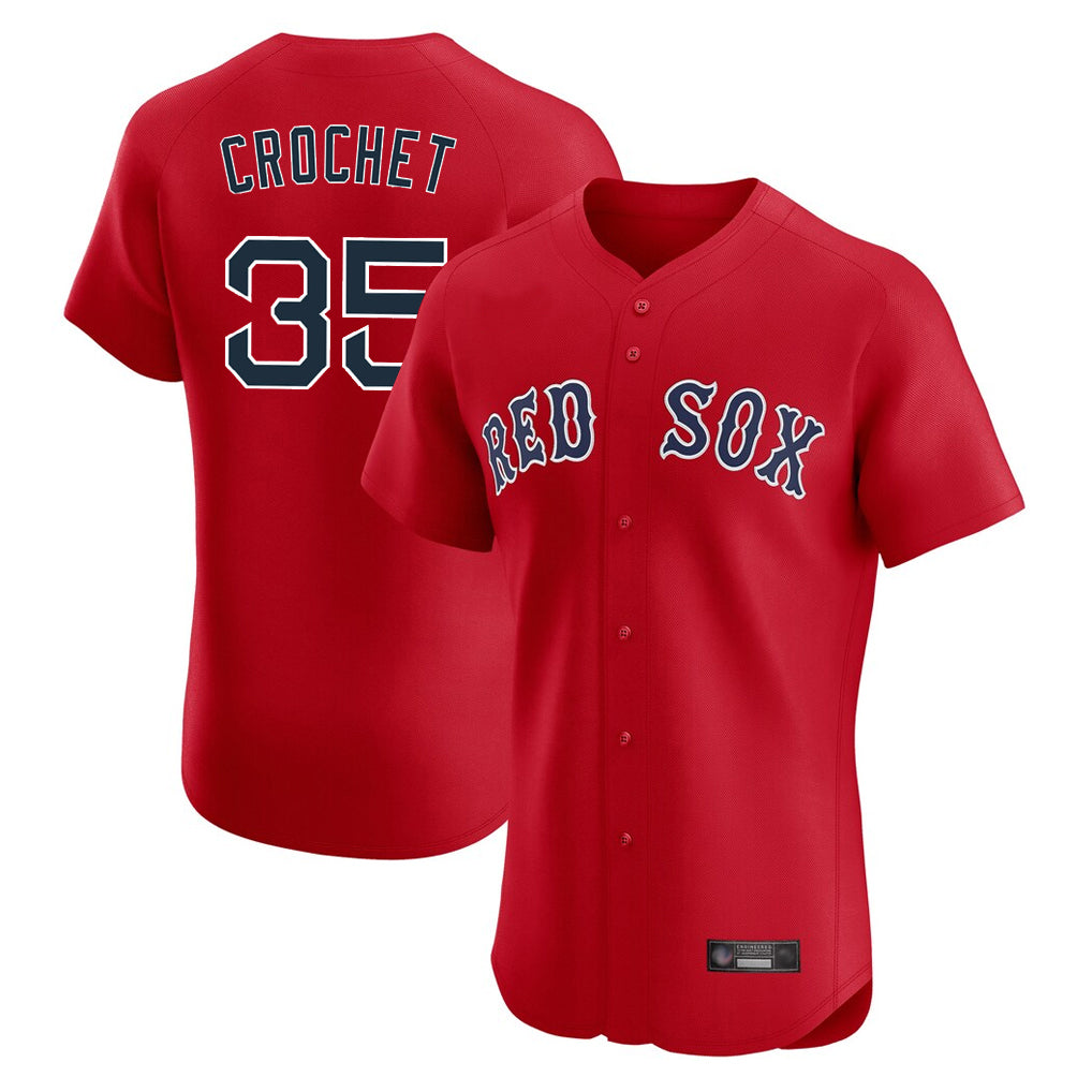 Boston Red Sox #35 Garrett Crochet Player Red Jereymy Limited Elite Home Game Stitched Jerseys1