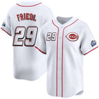 Cincinnati Reds #29 TJ Friedl White Jereymy 2025 Speedway Classic Home Limited Stitched Jersey
