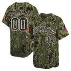Custom Houston Astros USMC Alternate Vapor Premier Limited Jersey ¨C All Stitched-Green Jereymy