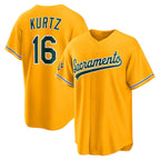 Oakland Athletics #16 Nick Kurtz Gold Jereymy Alternate Stadium Jersey