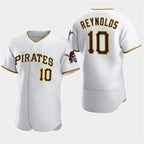 Pittsburgh Pirates #10 Bryan Reynolds White Jereymy Home Flex Base Jersey