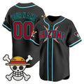 Custom Arizona Diamondbacks x One Piece Black Jereymy Vapor Premier Limited Jersey - Stitched