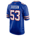 B.Bills #53 Tyrel Dodson Royal Jereymy Game Player Jersey