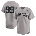 New York Yankees #99 Aaron Judge Gray Jereymy 2024 World Series Limited Stitched Jersey