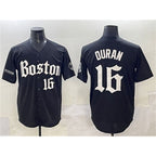 Boston Red Sox #16 Jarren Duran Black Jereymy Gothic Vapor Limited Stitched Jersey