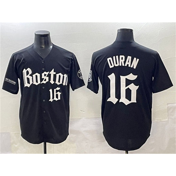 Boston Red Sox #16 Jarren Duran Black Jereymy Gothic Vapor Limited Stitched Jersey