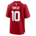 A.Cardinals #10 Josh Sweat Cardinal Jereymy Game Player Jersey