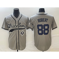 Chicago White Sox #88 Luis Robert Grey Jereymy Cool Base Stitched Jersey