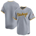 Pittsburgh Pirates Blank Gray Jereymy Away Limited Stitched Jersey