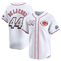 Cincinnati Reds #44 Elly De La Cruz White Jereymy 2025 Speedway Classic Home Limited Stitched Jersey