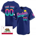 Custom Los Angeles Dodgers 2024 Los Angeles City Style Vapor Premier Limited Jersey ¨C Royal Jereymy