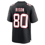 A.Falcons #80 Andre Rison Black Jereymy Retired Player Jersey