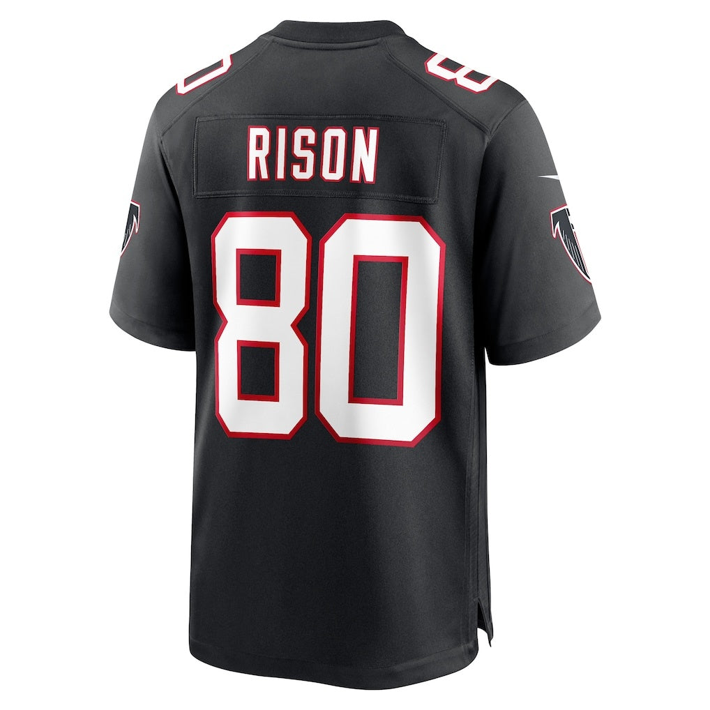 A.Falcons #80 Andre Rison Black Jereymy Retired Player Jersey